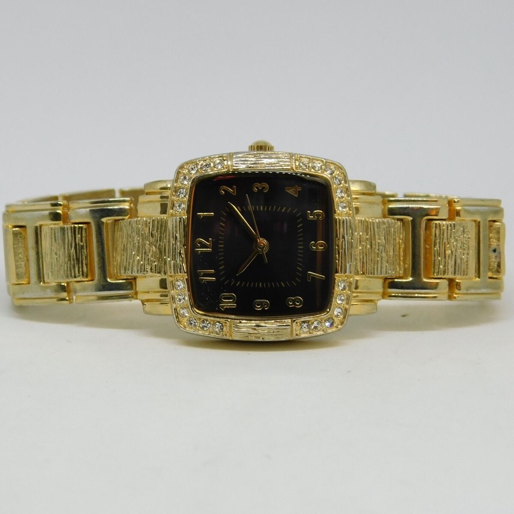 allude FMDAL590 Gold Tone Quartz Analog Women's Watch Sz. 6 1/4